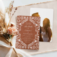 Invitación a la boda fotográfica española de Talav