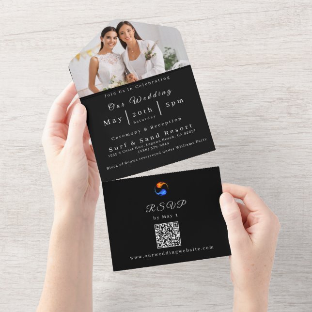 Invitación a la boda fotográfica-Llamas gemelas-LG (desgarro)