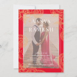 Invitación a la boda fotográfica Mehndi