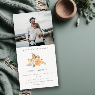 Invitación a la boda fotográfica mínima de Boho Na