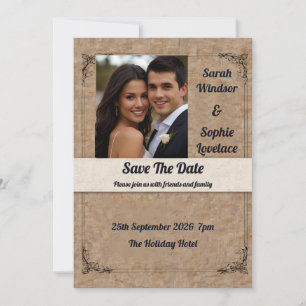 Invitación a la boda fotográfica personal
