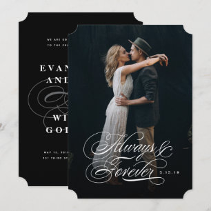 Invitación a la boda fotográfica siempre y siempre