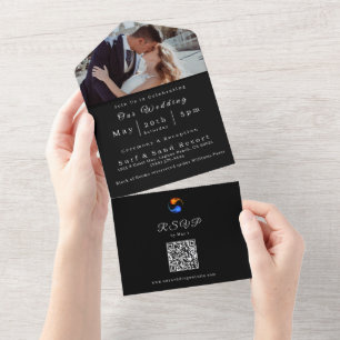 Invitación a la boda fotográfica - Tema del Boda d