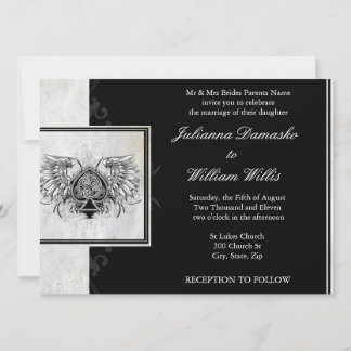 Invitación a la boda gaélica con el Knot celta