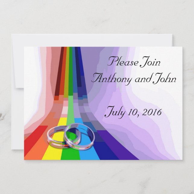Invitación a la boda gay (Anverso)