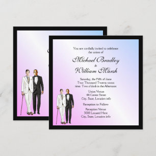 Invitación a la boda gay de Violet Voyeur