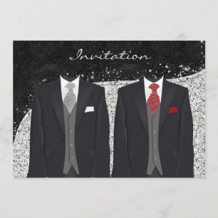 Invitación a la boda gay personalizado-gay