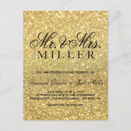 Invitación a la boda - Glam de oro