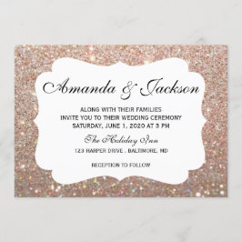 Invitación a la boda - Glit Fab Two - Oro Rosa