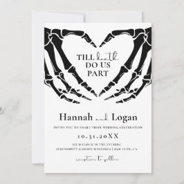 Invitación a la boda gótica, Boda de Halloween
