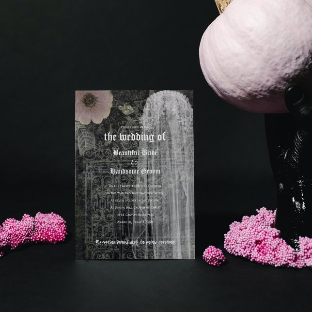 Invitación a la boda gótica de la noche de la novi (Subido por el creador)