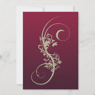 Invitación a la boda Grabado en relieve de la imit