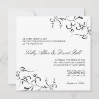 Invitación a la boda| Gracia floral II|bicho