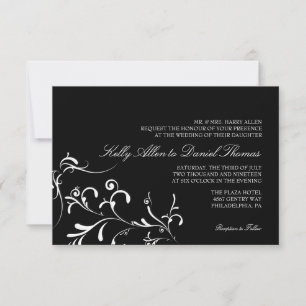 Invitación a la boda  Gracia floral soplar