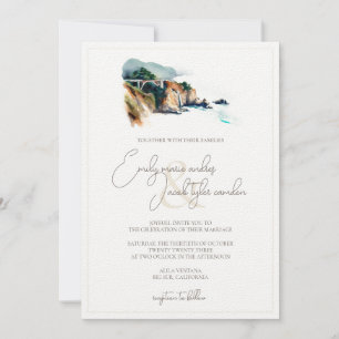 Invitación a la boda - Gran Sur en acuarela