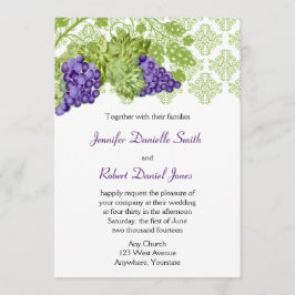 Invitación a la Boda Grapevine Garden