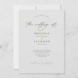 Invitación a la boda gris de piedra programada y m