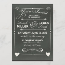 Invitación a la boda gris oscuro con corazón