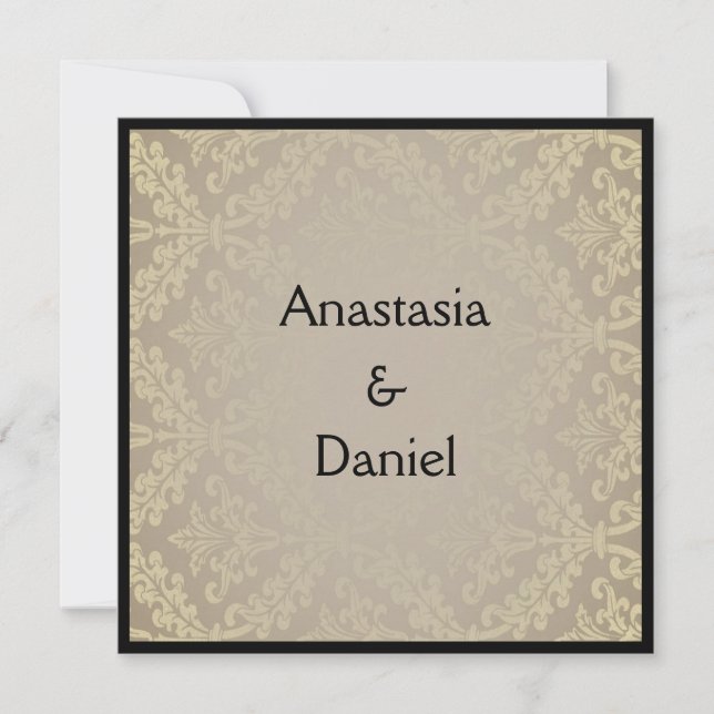 Invitación a la boda grisácea (Anverso)