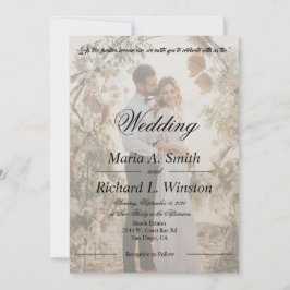 Invitación a la boda, guardar la fecha, recepción
