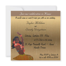 Invitación a la boda hawaiana