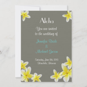 Invitación a la boda hawaiana