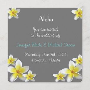 Invitación a la boda hawaiana