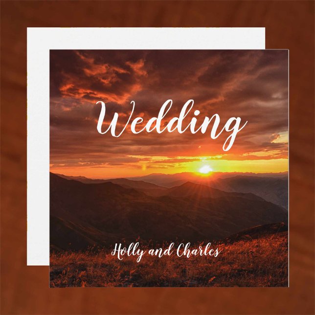 Invitación a la boda. Hermoso Tema Del Amanecer. (Subido por el creador)