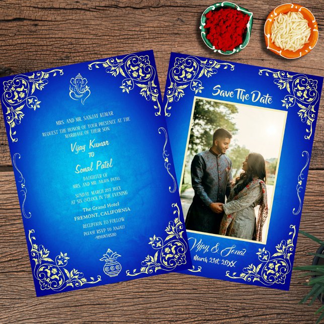 Invitación a la boda hindú con imagen Personalizad (Subido por el creador)