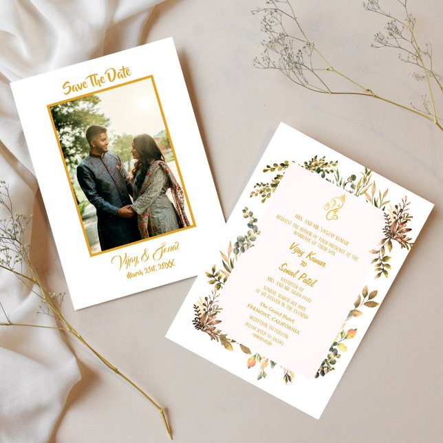 Invitación a la boda hindú con imagen Personalizad (Subido por el creador)