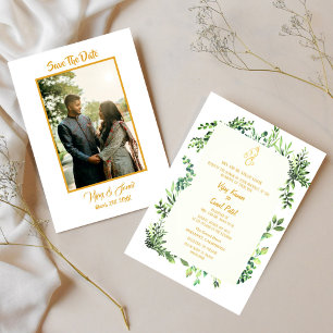 Invitación a la boda hindú con imagen Personalizad