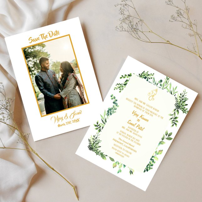 Invitación a la boda hindú con imagen Personalizad (Subido por el creador)