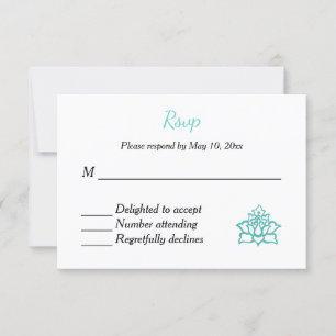 Invitación a la boda hindú-hindú RSVP