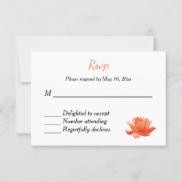 Invitación a la boda hindú-hindú RSVP