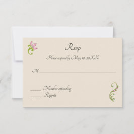 Invitación a la boda hindú-pavo real Rsvp