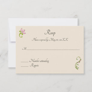 Invitación a la boda hindú-pavo real Rsvp