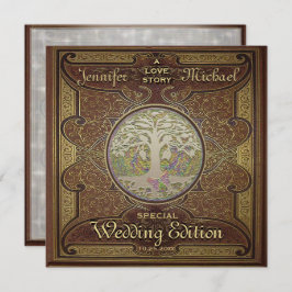 Invitación a la boda - Historia de amor romántica