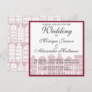 Invitación a la boda holandesa en el Canal de Amst