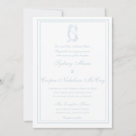 Invitación a la boda honrada y elegante
