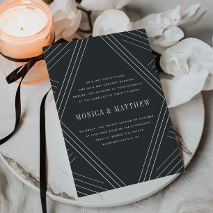 Invitación a la boda imperial   Carbón