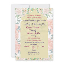 Invitación a la boda india