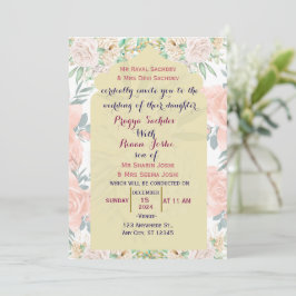 Invitación a la boda india