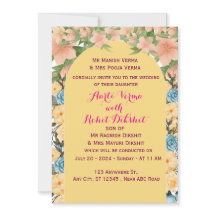Invitación a la boda india