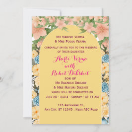 Invitación a la boda india