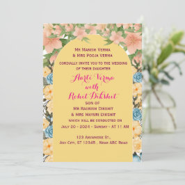 Invitación a la boda india