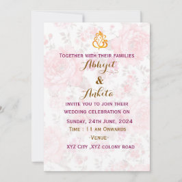 Invitación a la boda india