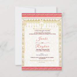 Invitación a la boda india
