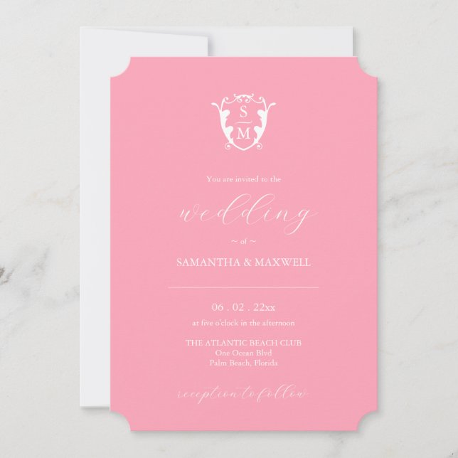 Invitación a la boda inédita (Anverso)