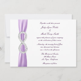 Invitación a la boda infinita de diamantes de Lave