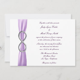 Invitación a la boda infinita de Lavender